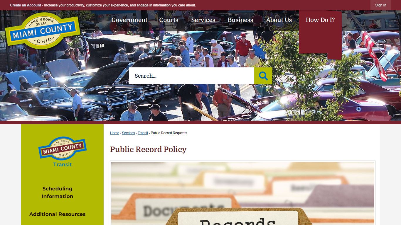 Public Record Policy | Miami County, OH - Official Website